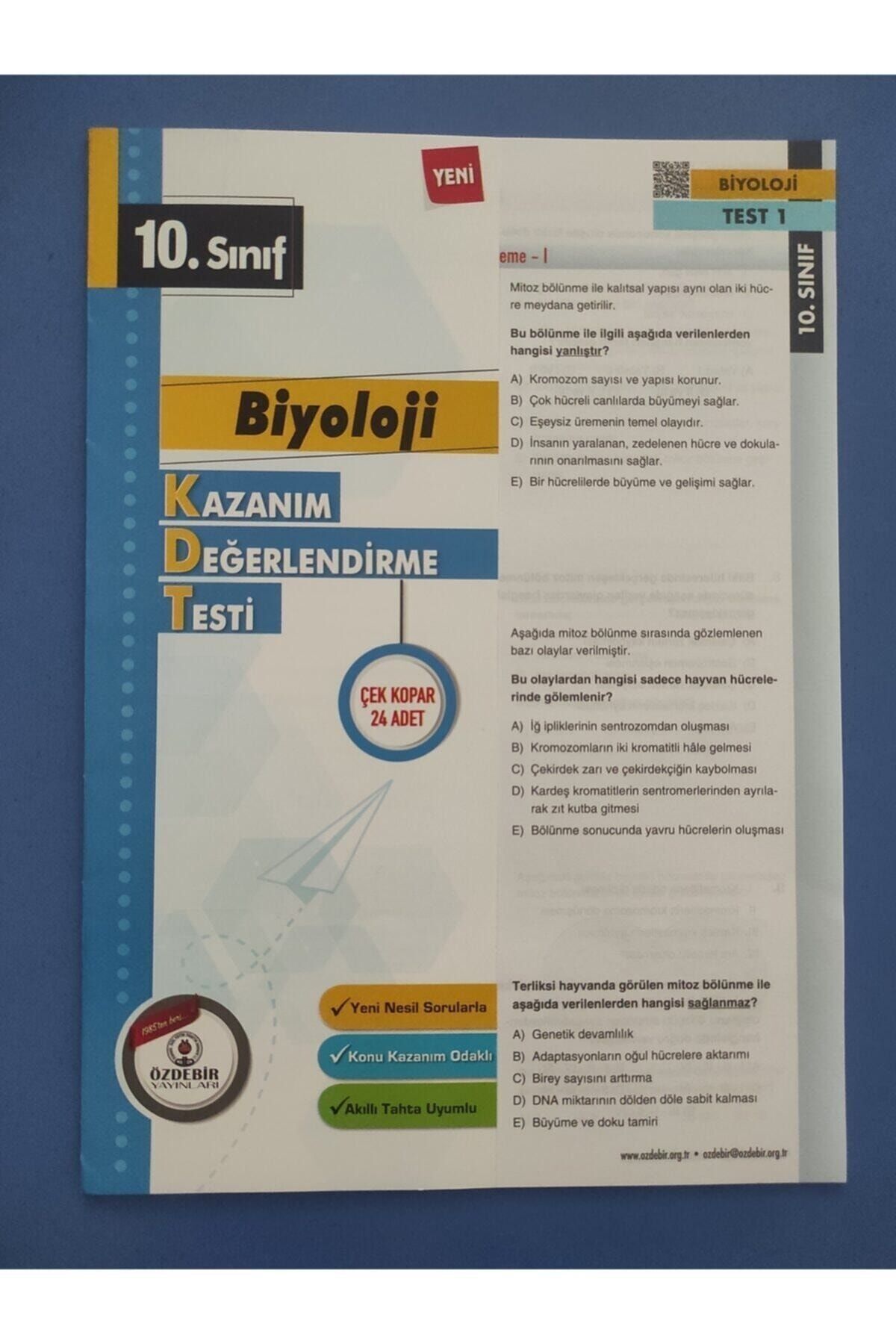 10.sınıf Biyoloji Yaprak Test