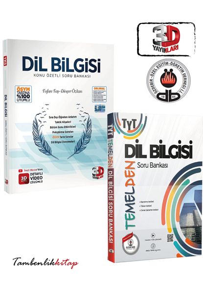 3D Yayınları Temelden Konu Özetli Dil Bilgisi Soru Bankası Seti