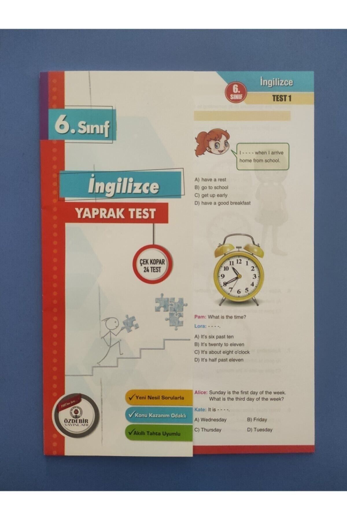 6.sınıf Ingilizce Poşet Yaprak Test