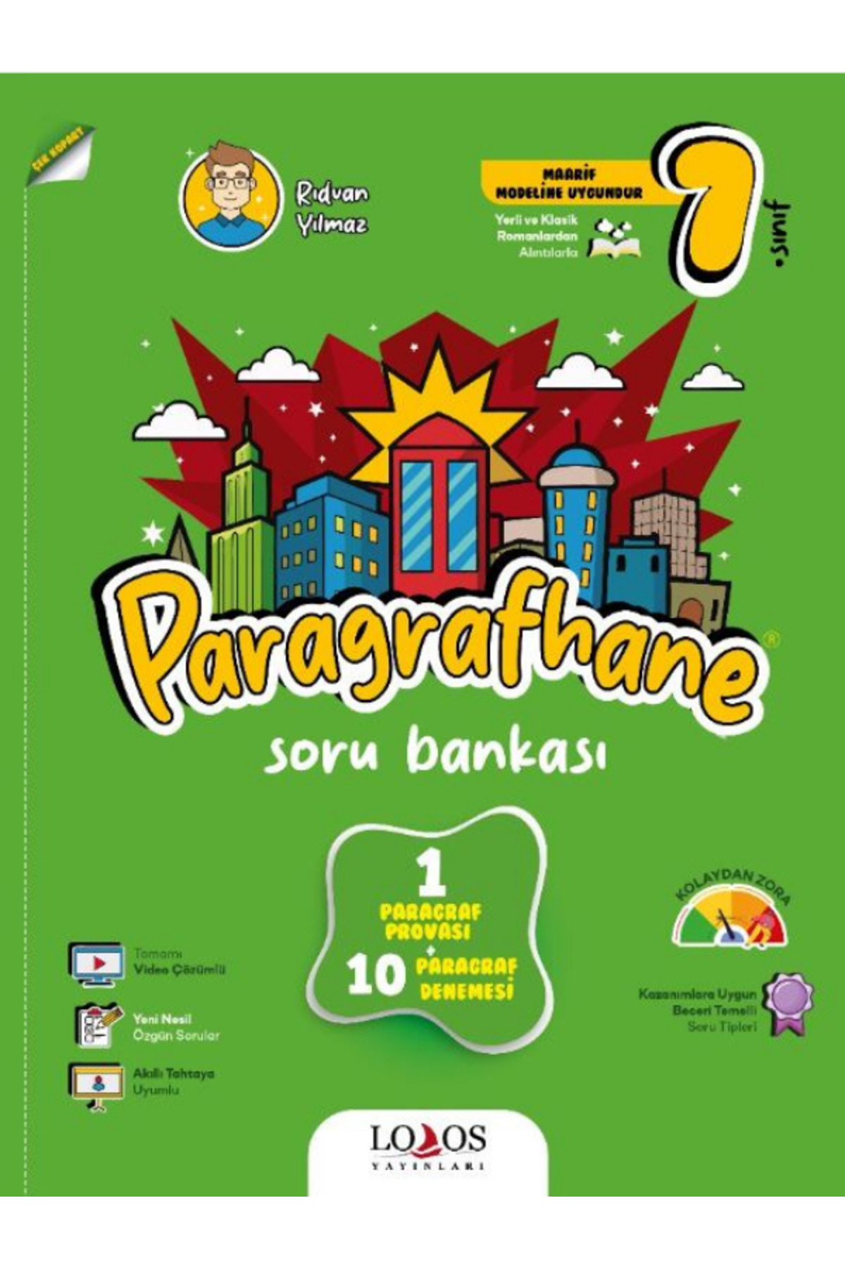 Lodos Yayınları 7.Sınıf Paragrafhane Soru Bankası Rıdvan Yılmaz