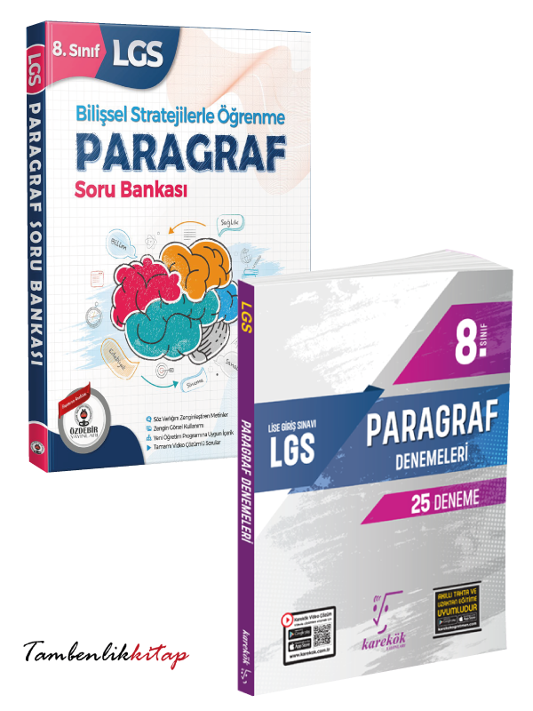 8.Sınıf LGS Paragraf Soru Deneme Seti Özdebir Yayınları Karekök Yayınları