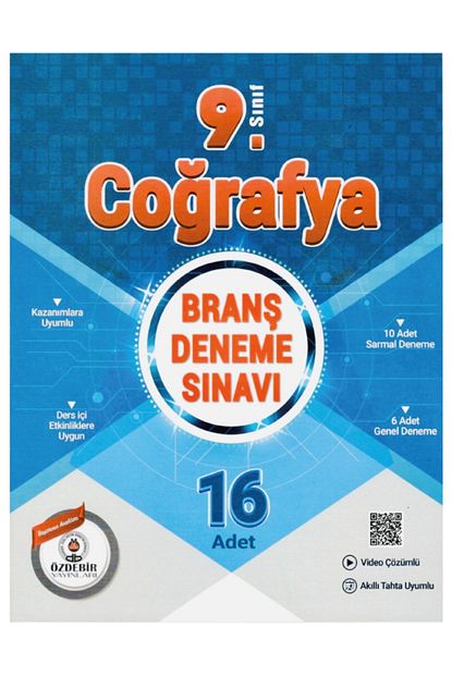 9.Sınıf Güncel Baskı 16X16 Coğrafya Branş Deneme