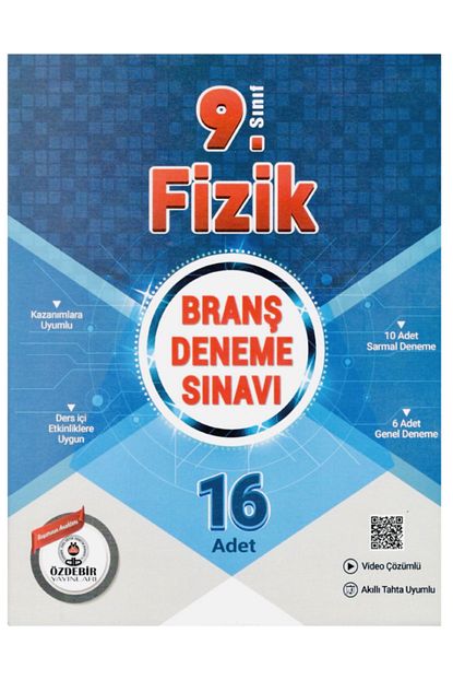 9.Sınıf Güncel Baskı 16X16 Fizik Branş Deneme 9.Sınıf Güncel Baskı 16X16 Fizik Branş Deneme