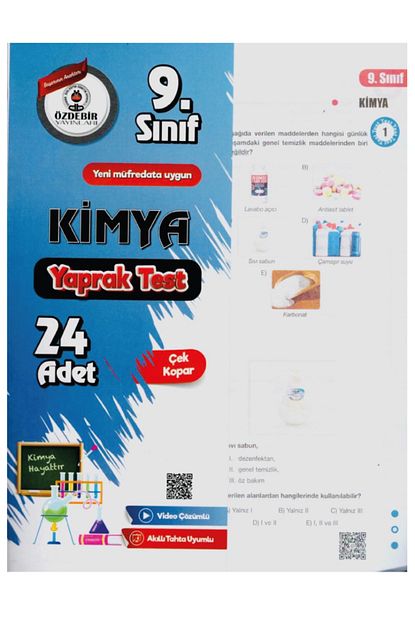 9.Sınıf Kimya Yaprak Test Özdebir Yayınları 2025 Model 9.Sınıf Kimya Yaprak Test Özdebir Yayınları 2025 Model