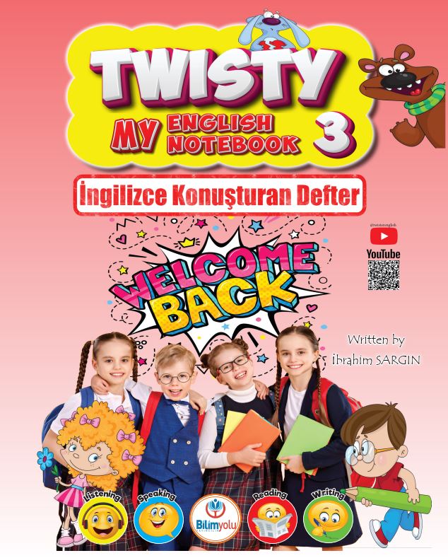 Bilimyolu Yayıncılık 3. Sınıf Twisty My English Book İngilizce Konuşturan Defter İbrahim Sargın