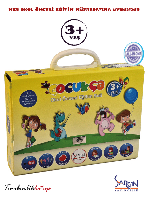Çocukça 3+ Yaş Okul Öncesi Eğitim Seti Sargın Yayıncılık