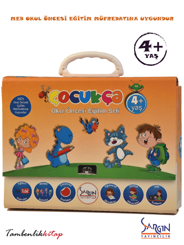Çocukça 4+ Yaş Okul Öncesi Eğitim Seti Sargın Yayıncılık