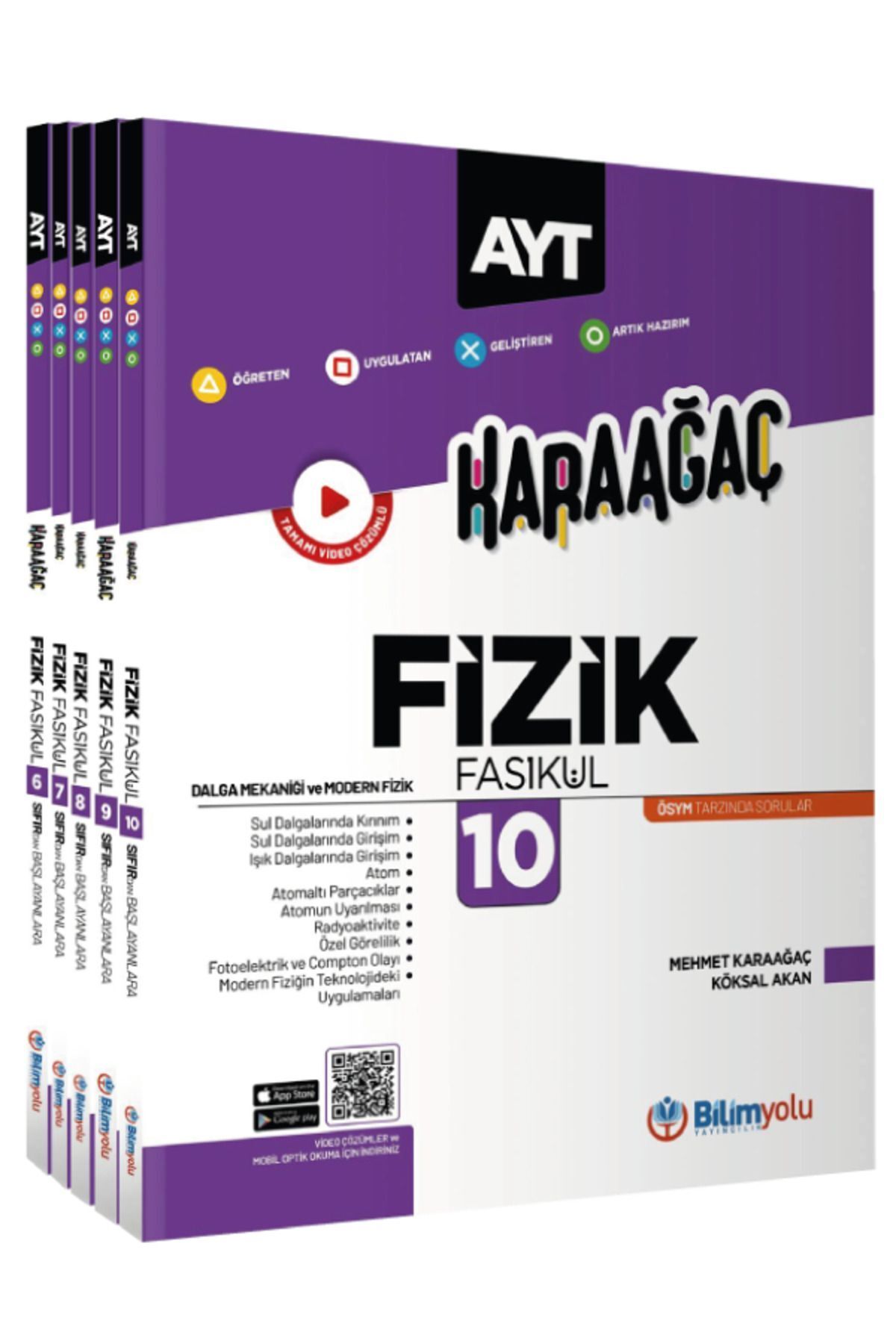 Karaağaç AYT Fizik Fasikülleri Seti 5 Kitap Bir Arada 656 Sayfa