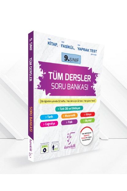Karekök 9.Sınıf Tüm Dersler Soru Bankası (2024-2025 Müfredatı)