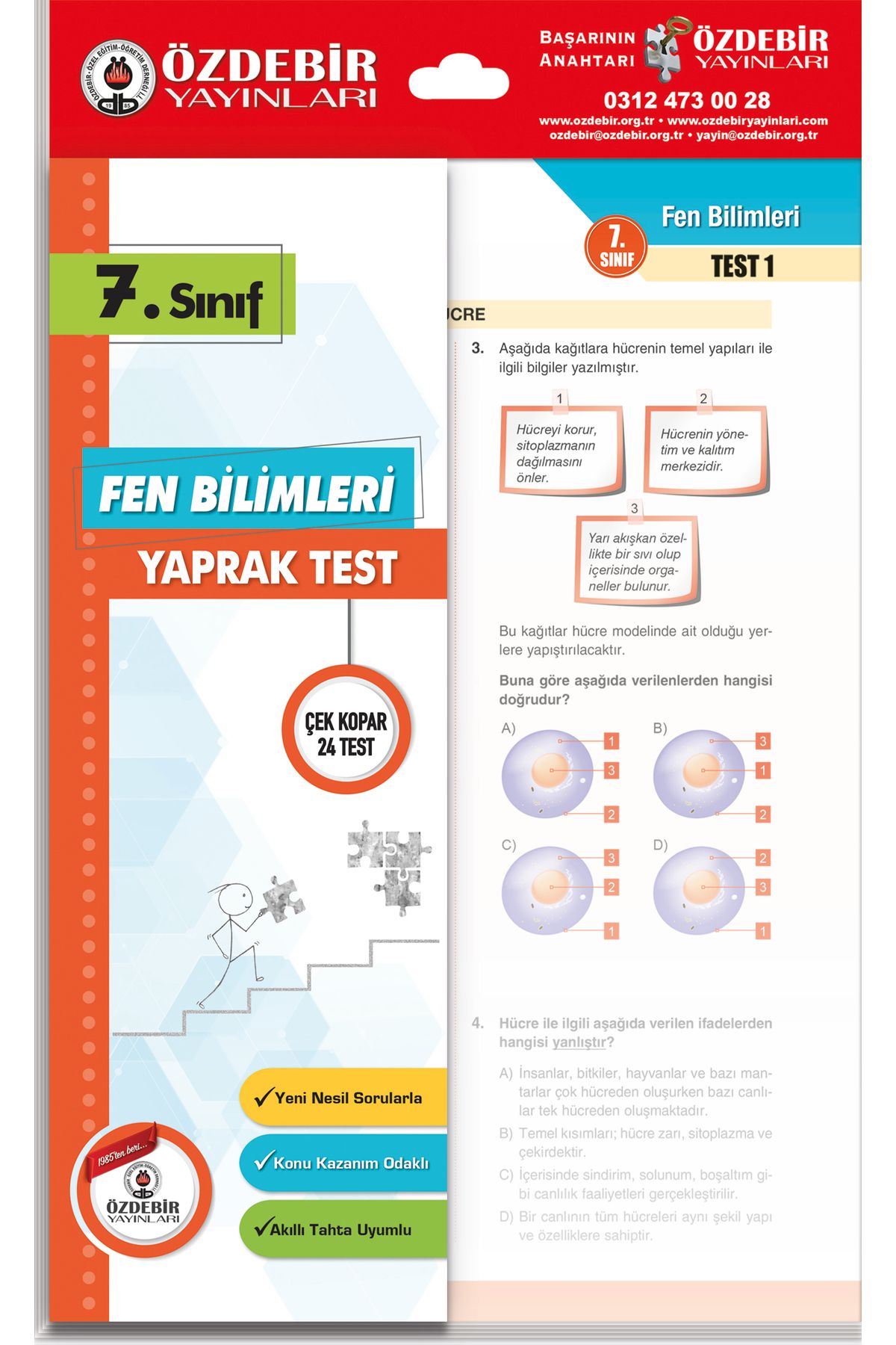 Karekök Özdebir Ortaklığıyla 7. Sınıf Tüm Dersler Soru Yaprak Test Seti