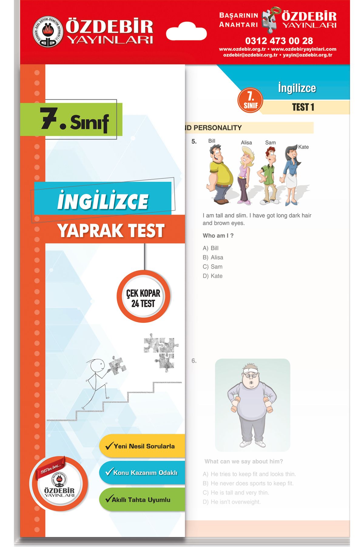 Karekök Özdebir Ortaklığıyla 7. Sınıf Tüm Dersler Soru Yaprak Test Seti