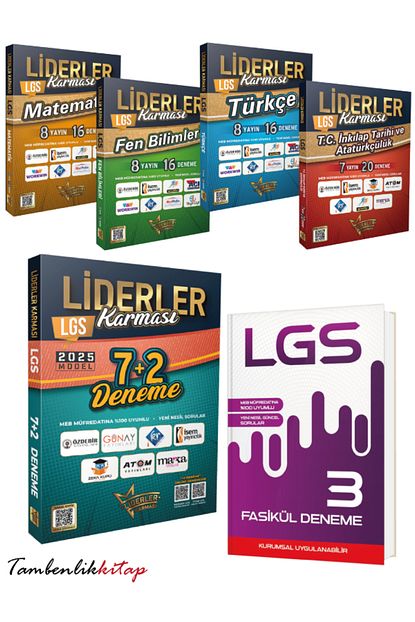 Liderler Karması 8.Sınıf LGS FULL Başarı Seti Liderler Karması 8.Sınıf LGS FULL Başarı Seti