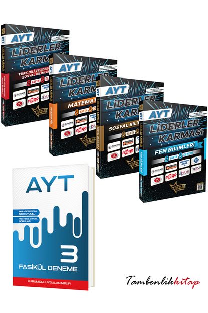 Liderler Karması AYT Branş Deneme Seti +3 Fasikül Deneme Liderler Karması AYT Branş Deneme Seti +3 Fasikül Deneme