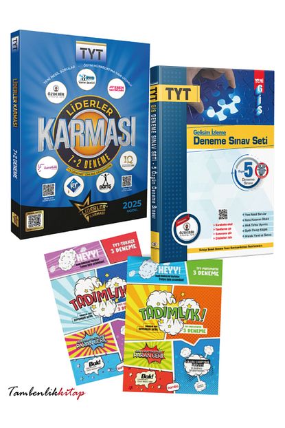Liderler Karması TYT 12+2 Deneme Seti ve Türkçe, Matematik 3 Branş Deneme