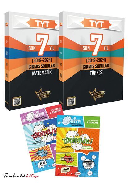 Liderler Karması TYT Türkçe, Matematik Son 7 Yıl Çıkmış Sorular (2018-2024) + Türkçe, Matematik Dnm