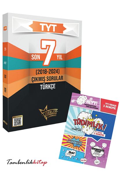 Liderler Karması TYT Türkçe Son 7 Yıl Çıkmış Sorular (2018-2024) +3 Türkçe Deneme
