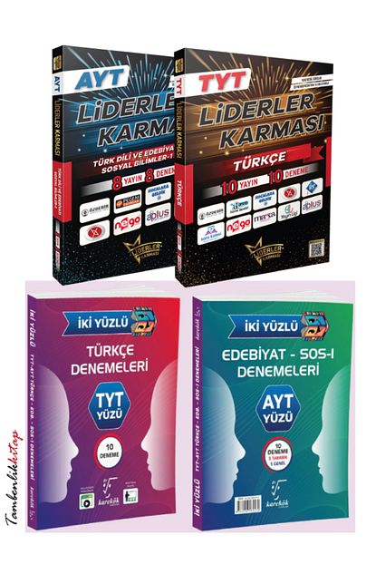 Liderler Karması ve Karekök Yayınlarından TYT-AYT Türkçe, Edebiyat Deneme Seti Liderler Karması ve Karekök Yayınlarından TYT-AYT Türkçe, Edebiyat Deneme Seti