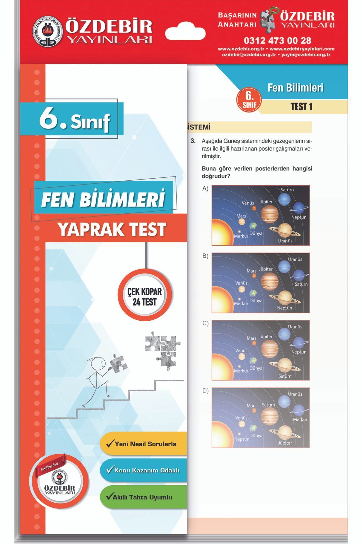 Özdebir 6.sınıf Fen Bilimleri Yaprak Test