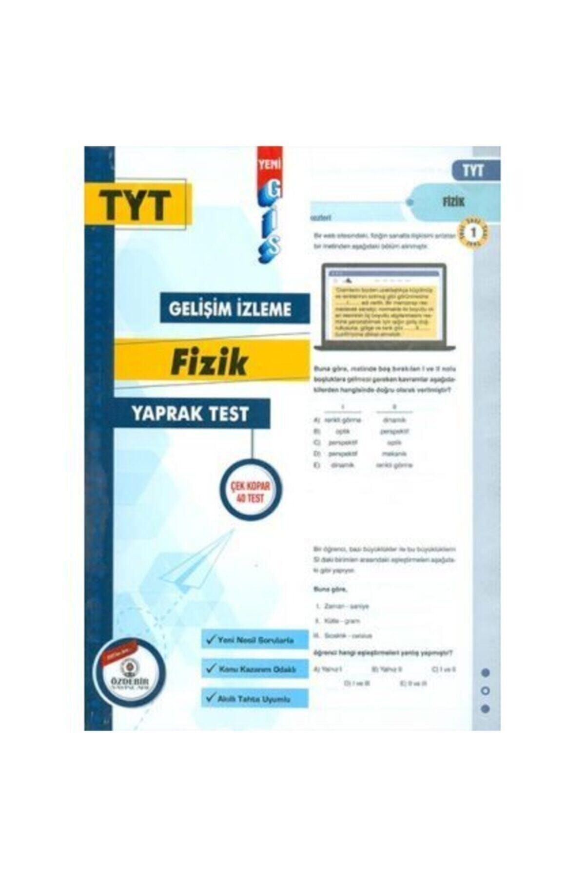 Özdebir Tyt Fizik Gis Yaprak Test 2022