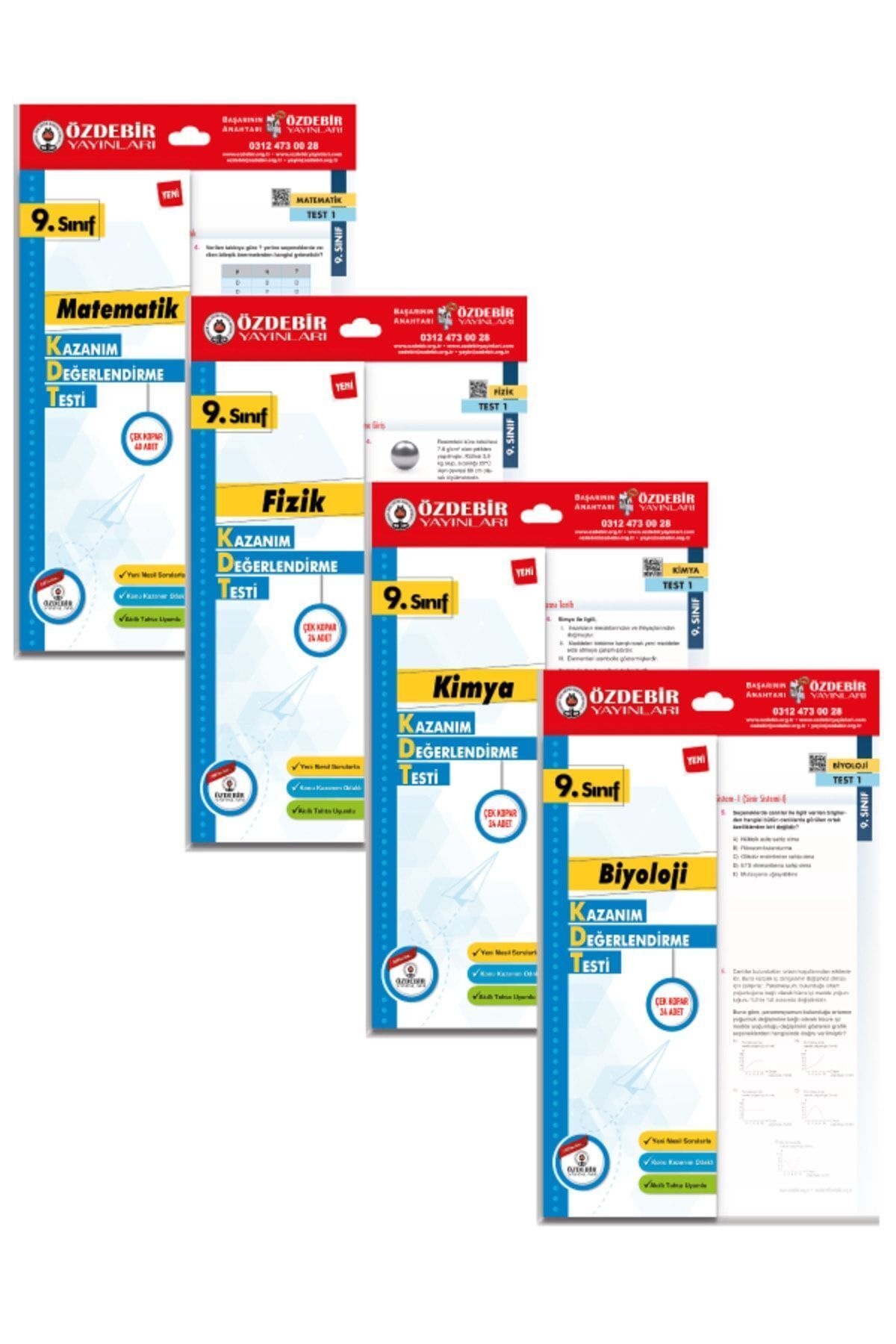 ÖZDEBİR YAYINEVİ Özdebir 9.sınıf Matematik-fizik-kimya-biyoloji Yaprak Test Seti 2025 ÖZDEBİR YAYINEVİ Özdebir 9.sınıf Matematik-fizik-kimya-biyoloji Yaprak Test Seti 2025
