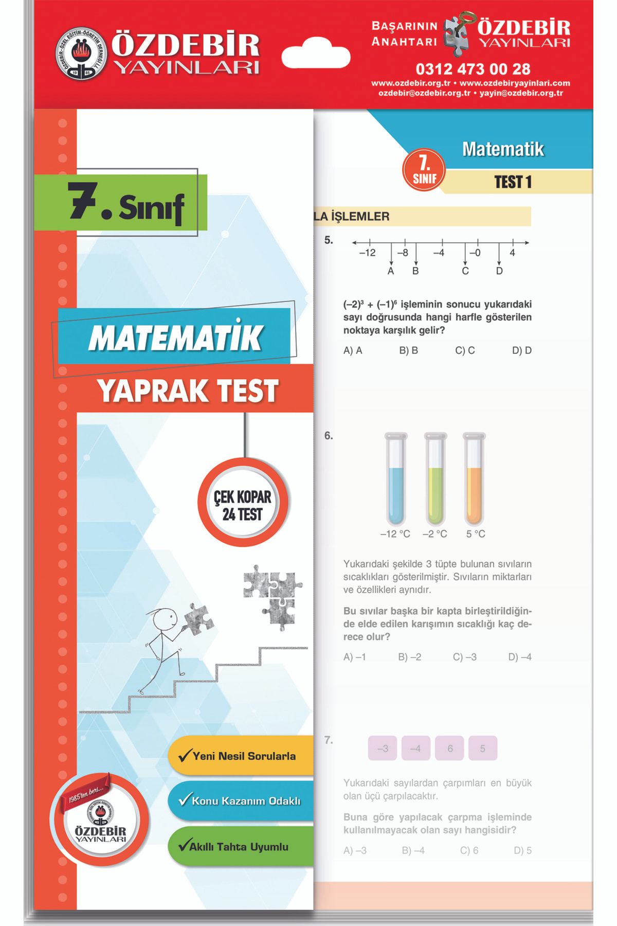 Özdebir Yayınları 7. Sınıf Yaprak Test Seti