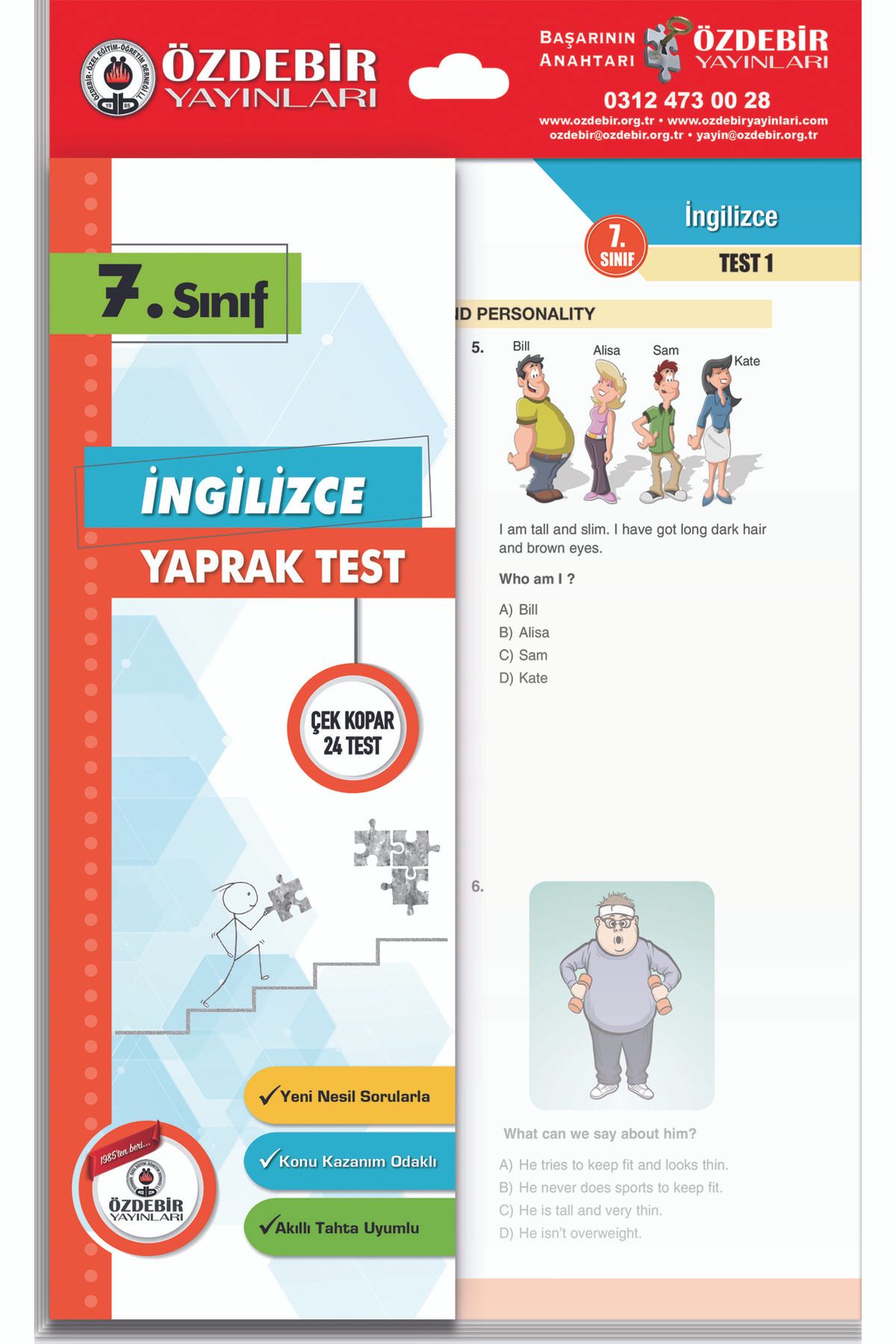 Özdebir Yayınları 7. Sınıf Yaprak Test Seti