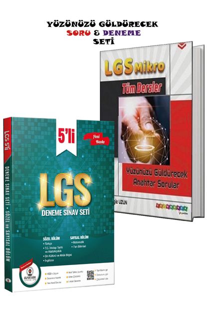 Özdebir Yayınları LGS 8.Sınıf Yüzünüzü Güldürecek Soru, Deneme Seti
