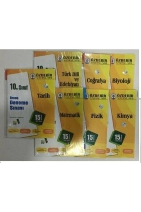 10.sınıf Branş Deneme Sınavı 7 Ders Bir Paket Özdebir Yayınları Özdebir10deneme