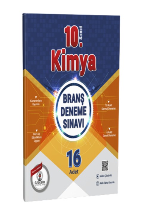 10.Sınıf Kimya Branş Deneme Sınavı Güncel Yeni Baskı