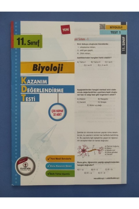 11.sınıf Biyloji Yaprak Test Özdebir-015