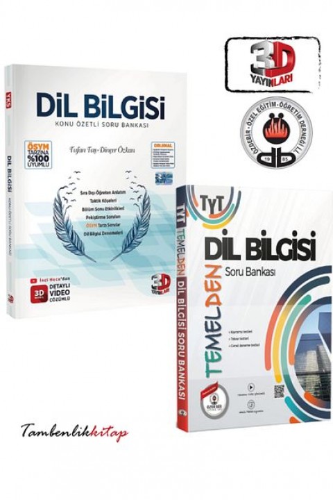 3D Yayınları Temelden Konu Özetli Dil Bilgisi Soru Bankası Seti