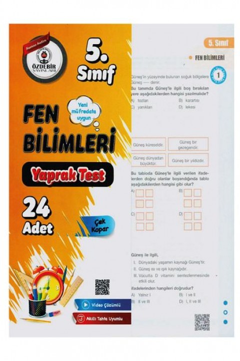 5.Sınıf Yeni Müfredat Fen Bilimleri Yaprak Test