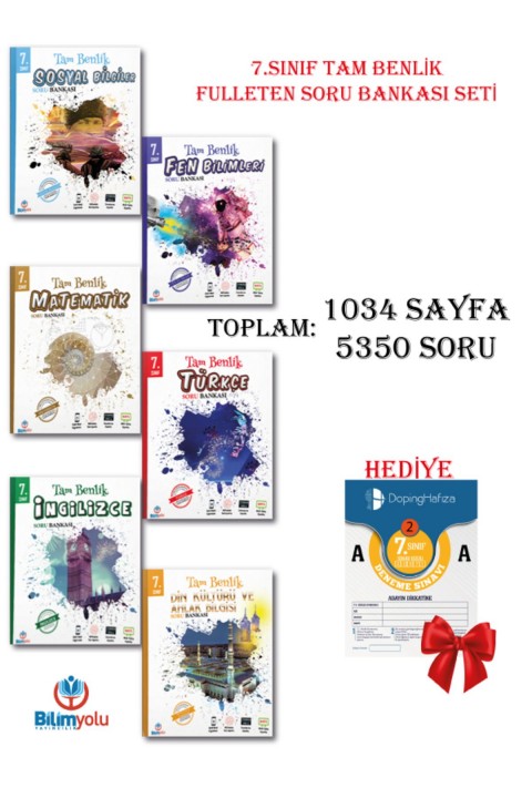 7.Sınıf Tam Benlik Fulleten Soru Bankası Seti (HEDİYELİ)