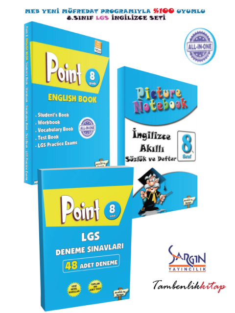 8.Sınıf LGS Hepsi Bir Arada İngilizce Konu Soru Deneme Seti Sargın Yayıncılık