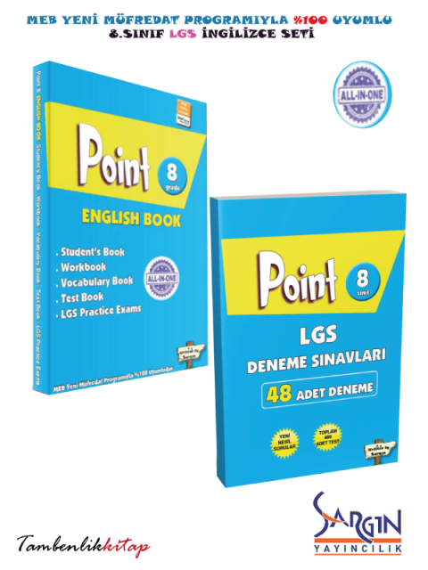8.Sınıf LGS English Book & 48 LGS Deneme Sınavı Müthiş İkili Sargın Yayıncılık