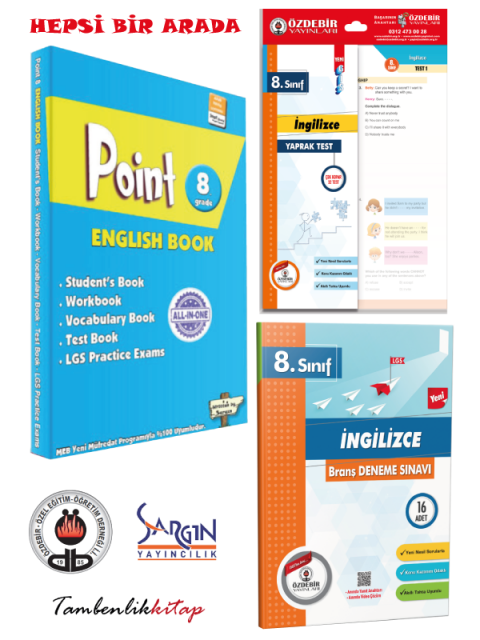 8.Sınıf LGS English Book, Branş Deneme ve Yaprak Test Hepsi Bir Arada