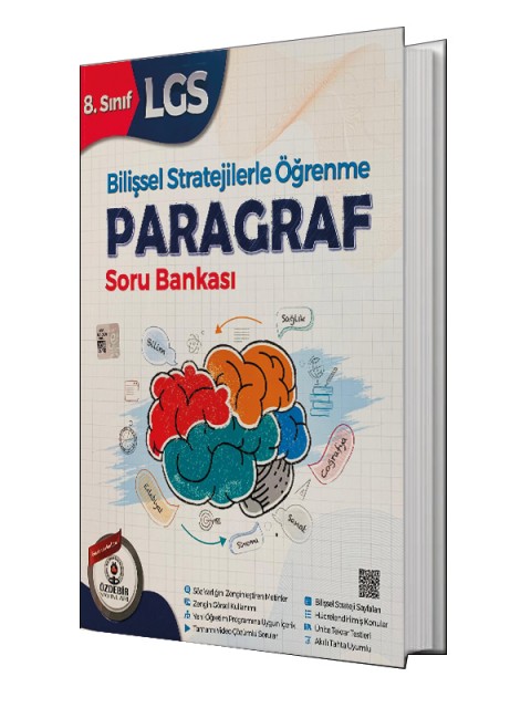 8.Sınıf LGS Paragraf Bilişsel Stratejilerle Öğrenme Soru Bankası Özdebir Yayınları