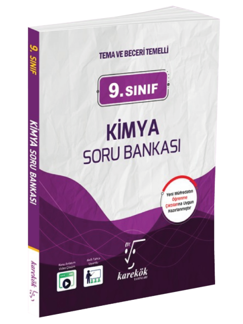 9.Sınıf Tema ve Beceri Temelli Kimya Soru Bankası Karekök Yayınları (Güncel Baskı)