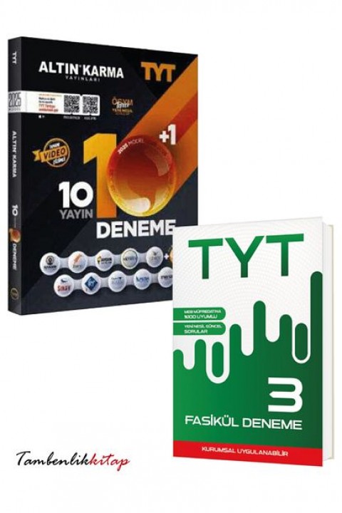 Altın Karma Yayınları Çıkmış Sorular Hediyeli 2025 Model TYT 10+3 Fasikül Deneme Seti