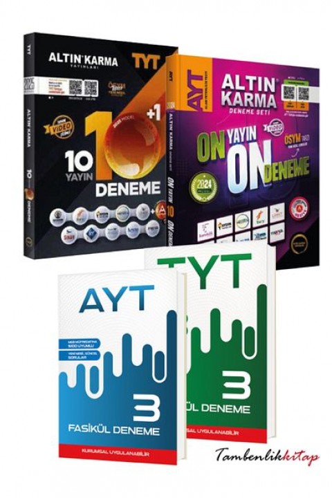 Altın Karma Yayınları TYT-AYT 13+13 Deneme Sınavı Seti