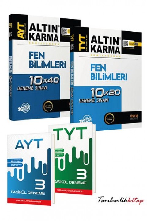Altın Karma Yayınları TYT-AYT Fen Bilimleri Branş Deneme Seti +6 Fasikül Deneme