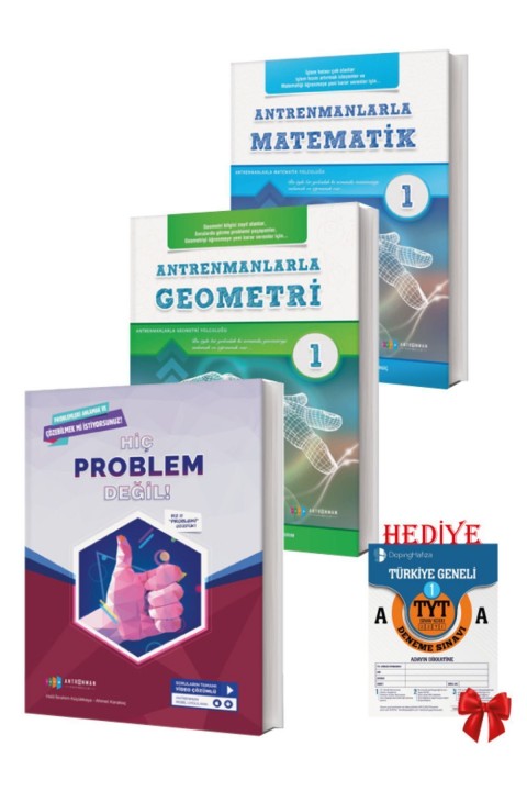 Antremanlarla Matematik Başlangıç Seti HEDİYELİ (Matematik1,Geometri1,Hiç Problem Değil)