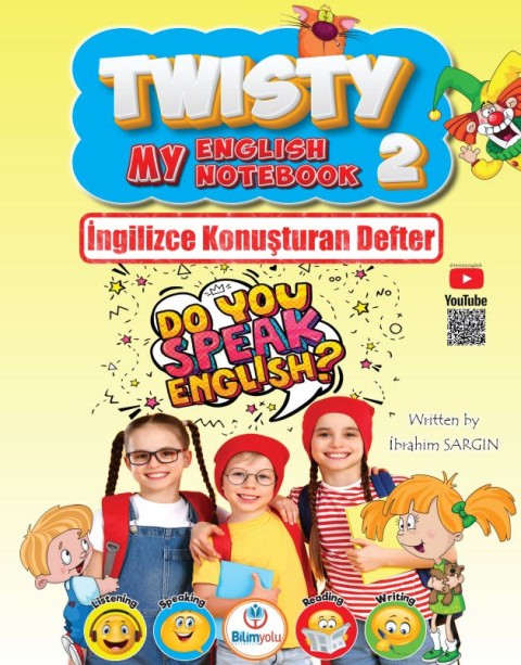 Bilimyolu Yayıncılık 2. Sınıf Twisty My English Book İngilizce Konuşturan Defter İbrahim Sargın