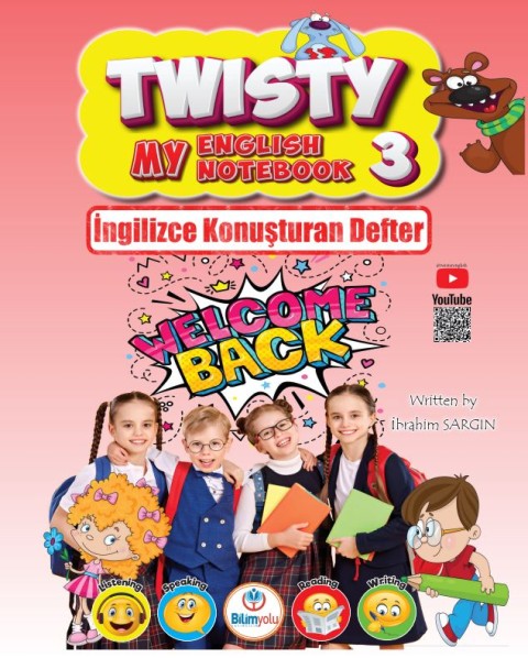 Bilimyolu Yayıncılık 3. Sınıf Twisty My English Book İngilizce Konuşturan Defter İbrahim Sargın