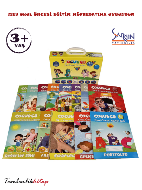 Çocukça 3+ Yaş Okul Öncesi Eğitim Seti Sargın Yayıncılık