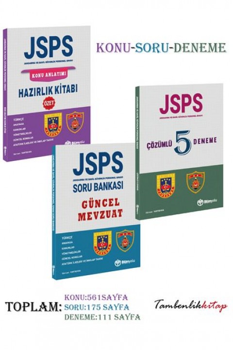 Jandarma ve Sahil Güvenlik Personel Sınavı (JSPS) Konu, Soru, Deneme 3'lü Set-Gürcan Yurtseven