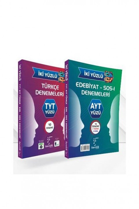Karekök Yayınları Tyt Ayt Türkçe-Edebiyat Sos-1 İki Yüzlü Denemeleri