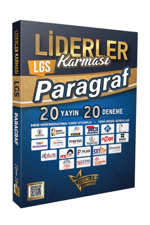 Liderler Karması 2024 Model 8.Sınıf LGS 20 Yayın Evinden 20 Paragraf Deneme Seti