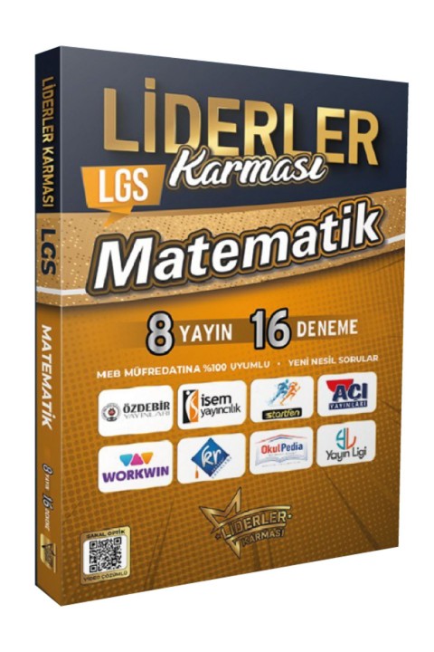 Liderler Karması 2024 Model 8.Sınıf LGS 8 Yayın Evinden 48 Türkçe, Matematik, Fen Branş Deneme Seti