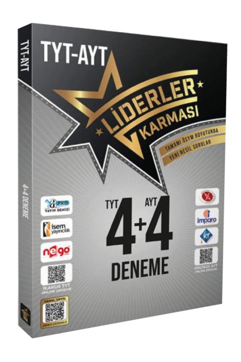 Liderler Karması 6 Farklı Yayınevinden TYT-AYT 4+4 Deneme Sınavı